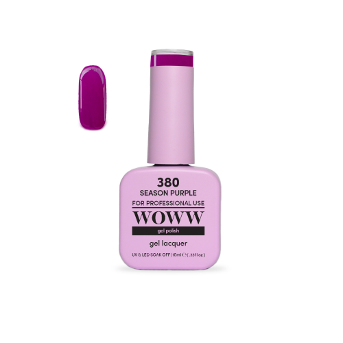 Ημιμόνιμο Βερνίκι New Woww Cosmetics 10ml Season Purple - 380